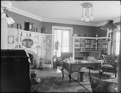 Dunkle library (center), Brookline