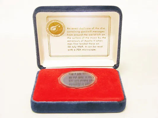 NASA Goodwill Messages Silicone Disc in Presentation Box