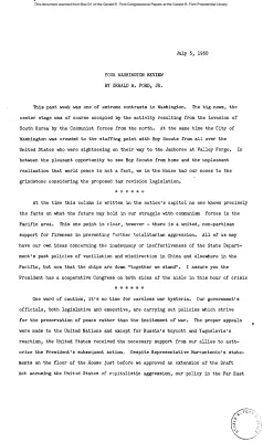 Ford Newsletter, July-Sept. 1950