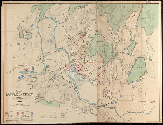 Plan of the battle of Sedan fought 1st September 1870