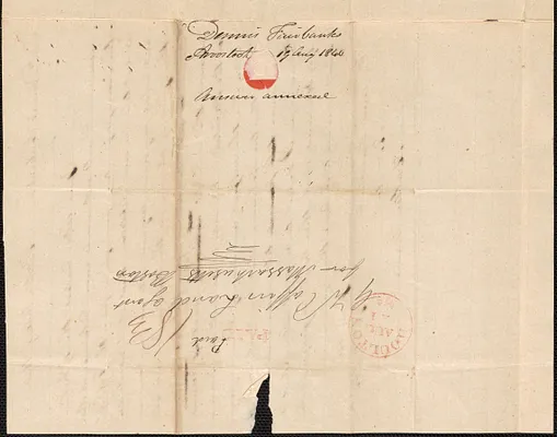Dennis Fairbanks to George Coffin, 19 August 1840