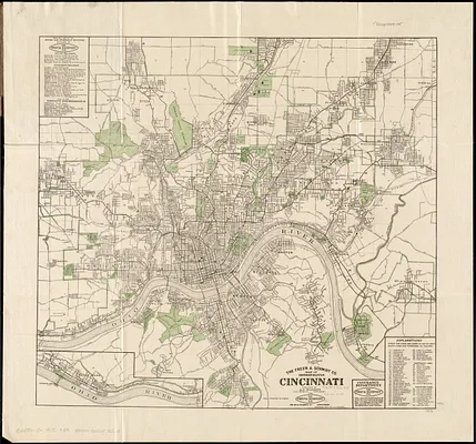 The Fred'k A. Schmidt Co. map of metropolitan Cincinnati