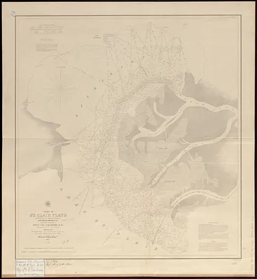 Chart of St. Clair Flats