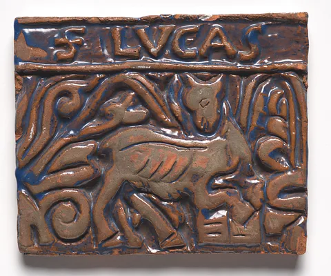 Tile- Ox of St. Luke
