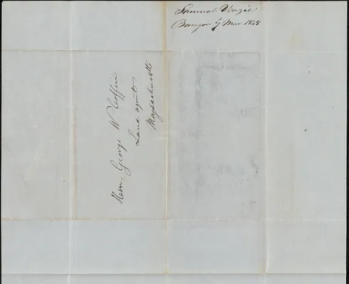 Samuel Veizie to George Coffin, 7 March 1845