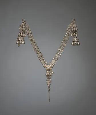 Earrings and Chain with Nose Attachment