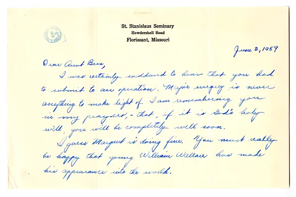 Letter from John Ross Truman to Bess W. Truman