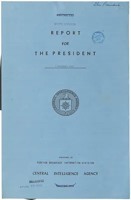 Report, Foreign Radio Reactions to President Truman's Program for a Reduction of World Armaments