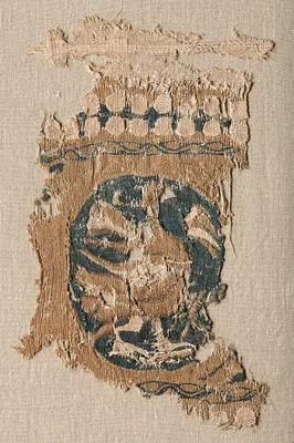 Fragment from a Hanging (?) with Roundel and Border
