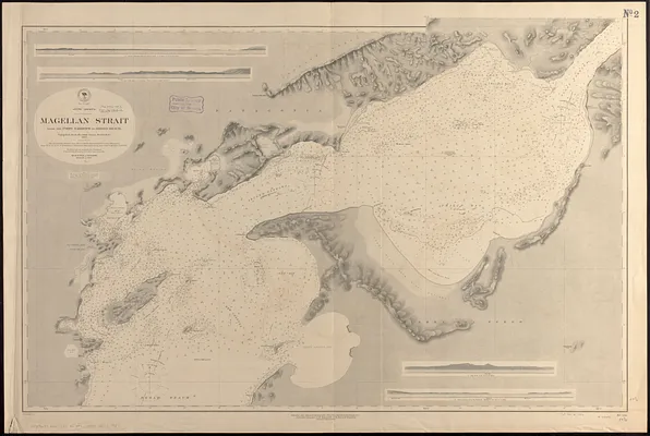 South America, Magellan Strait from the First Narrows to Broad Reach