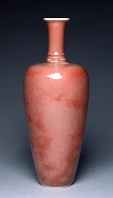 Vase with Bean Red Glaze