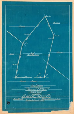 Plan of property on Granite Street, Pigeon Cove, made for Sumner D. York, Esq.