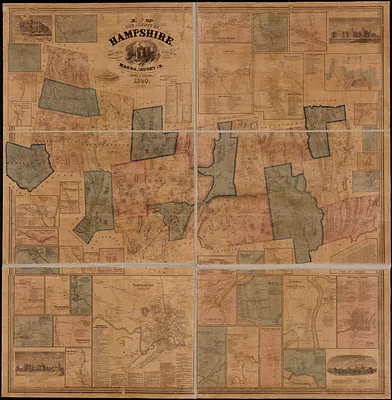Map of the county of Hampshire, Massachusetts