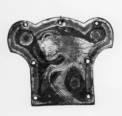 Plaquette (left terminal of a cross); Symbol of st.luke=ox