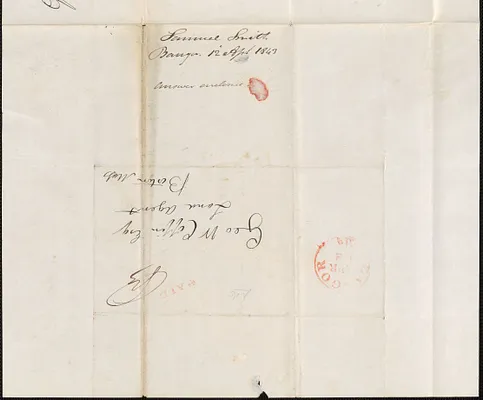 Samuel Smith to George Coffin, 12 April 1843