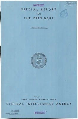 Report, Communist Radio Reaction to the President's Talks with Prime Minister Attlee