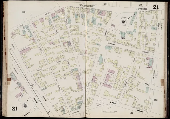 Insurance map of Charlestown : portions of Roxbury (now annexed to Boston) and Cambridge