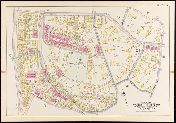 Atlas of the city of Boston, Roxbury