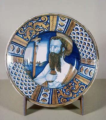Plate with Saint Jerome Doing Penance
