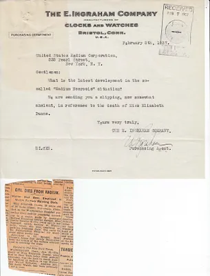 Letters Received, February 5, 1927
