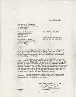 Letters Sent to George W. Pesinger [Geo. W. Pesinger], W.H. Galentine, Burton E. Emory, March 28, 1934