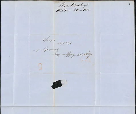 Ira Wadleigh to George Coffin, 8 November 1850