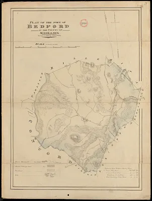 Plan of Bedford made by John G. Hales, dated 1830