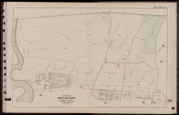 Atlas of the city of Boston : West Roxbury : volume five : from actual surveys and official records