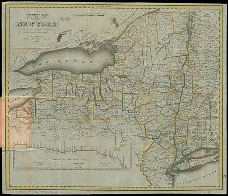 The tourist's map of the state of New York