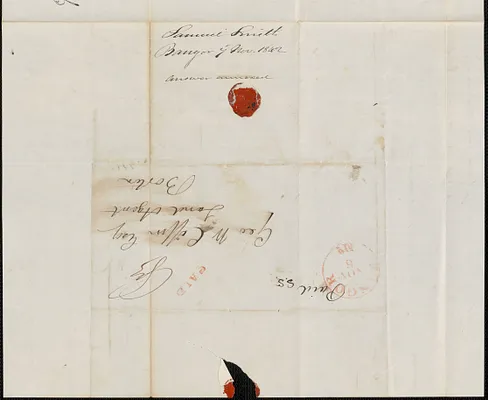 Samuel Smith to George Coffin, 7 November 1842