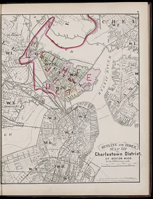 Atlas of the county of Suffolk, Massachusetts : vol. 6th including the late city of Charlestown, now wards 20,21 and 22, city of Boston : from actual survey & official records