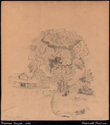 Banner house, Aspinwall Ave.