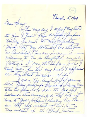 Letter from Myra Hornbuckle to Harry S. Truman