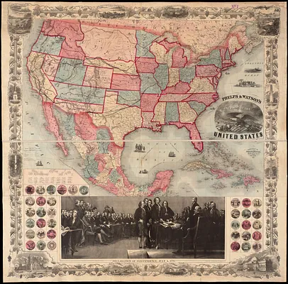 Phelps & Watson's new map of the United States