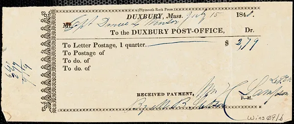 Miscellaneous household receipts