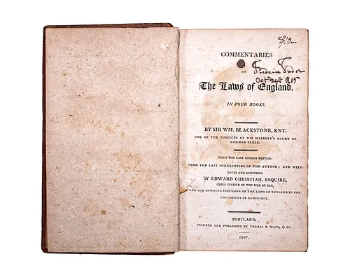 Commentaries on the laws of England