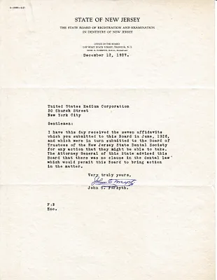 Letters Received, December 12, 1927