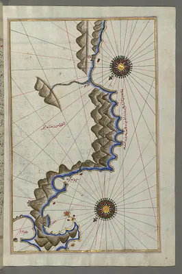 Map of Unidentified Islands Off the Southern Anatolian Coast