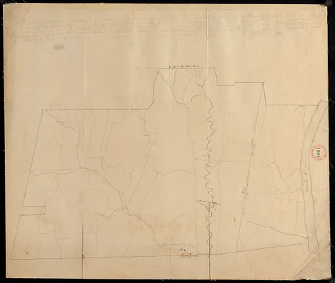 Plan of Whately made by Benjamin Cooley, dated 1830