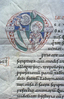 Leaf from Expositio in cantica canticorum; Sigillum sanctae Mariae; Neocosmus