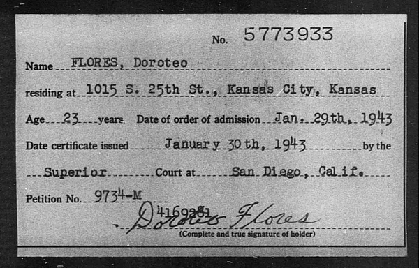 Flores, Doroteo - 1943