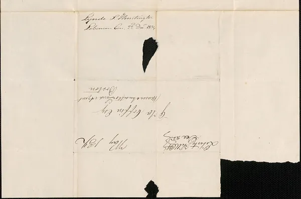 Lynde L. Huntington to George Coffin, 22 December 1834