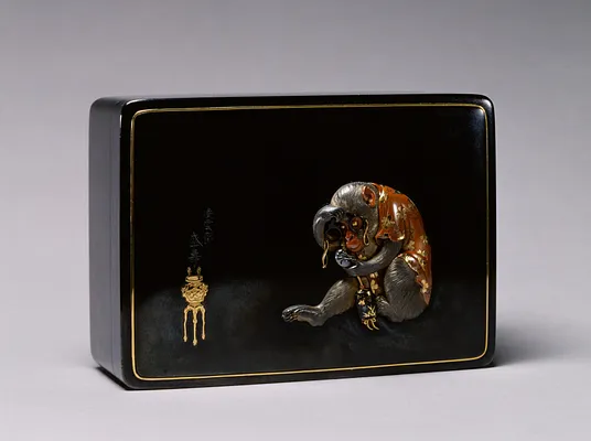 Box with a Monkey Posing as a Collector