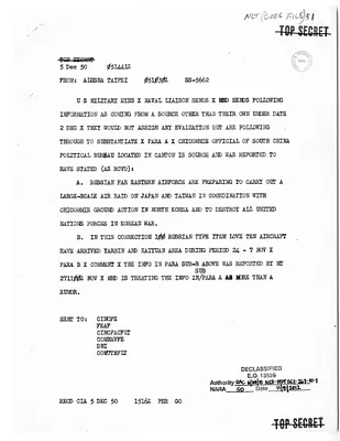 Teletype Message from Taipei