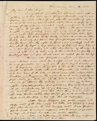 Letter from William Lloyd Garrison, Providence, [RI], to Samuel Joseph May, June 19, 1836