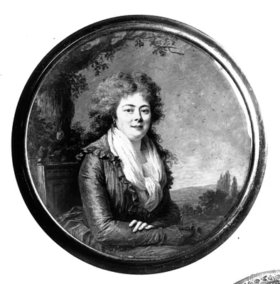 Circular Snuffbox with Portrait of the Marquise d'Orvilliers (?)