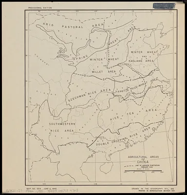 Agricultural areas of China