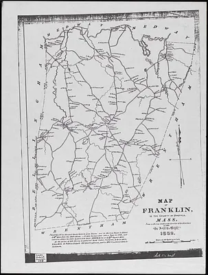 Map of Franklin, in the county of Norfolk, Mass.