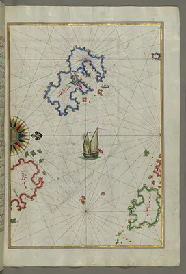 Map of the Island of Patmos