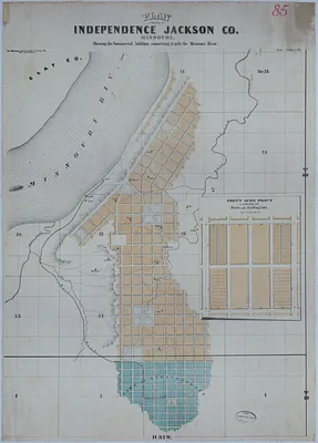 Map of Independence, Missouri